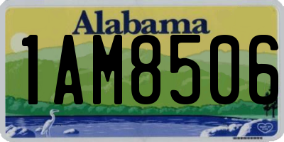 AL license plate 1AM8506