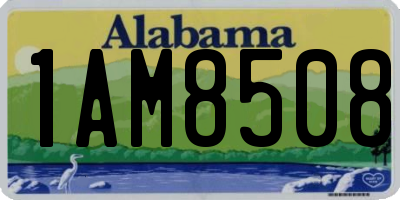 AL license plate 1AM8508