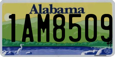 AL license plate 1AM8509