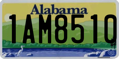 AL license plate 1AM8510