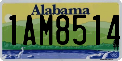 AL license plate 1AM8514