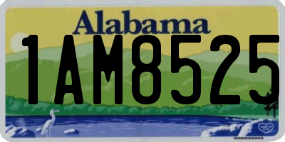 AL license plate 1AM8525