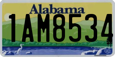 AL license plate 1AM8534