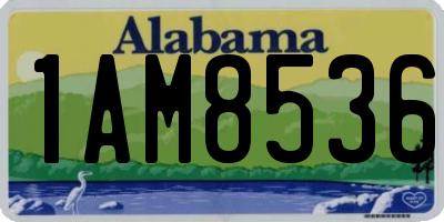 AL license plate 1AM8536