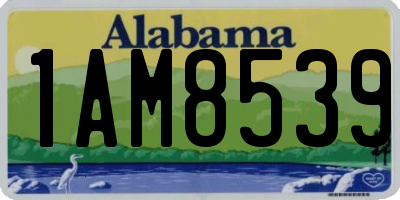 AL license plate 1AM8539