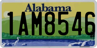 AL license plate 1AM8546