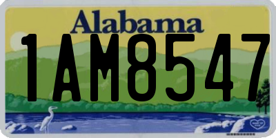 AL license plate 1AM8547