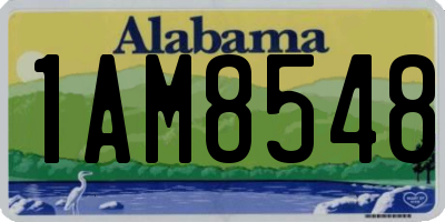 AL license plate 1AM8548