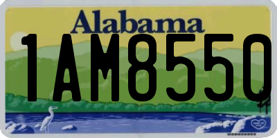 AL license plate 1AM8550