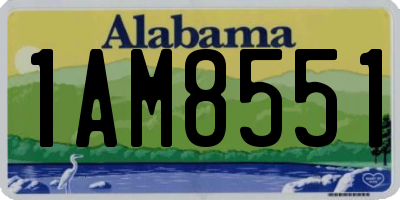 AL license plate 1AM8551