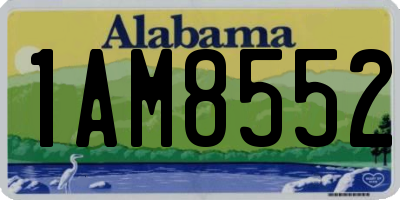 AL license plate 1AM8552