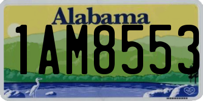 AL license plate 1AM8553