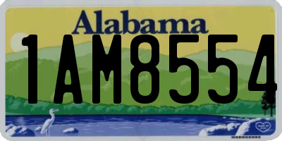 AL license plate 1AM8554