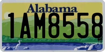 AL license plate 1AM8558