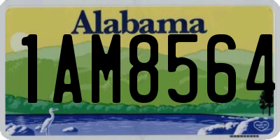 AL license plate 1AM8564
