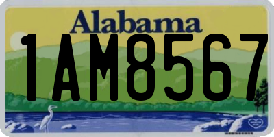 AL license plate 1AM8567