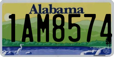 AL license plate 1AM8574