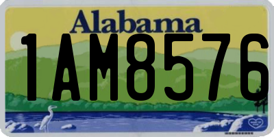 AL license plate 1AM8576