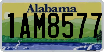 AL license plate 1AM8577
