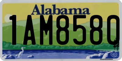 AL license plate 1AM8580