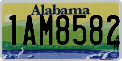 AL license plate 1AM8582