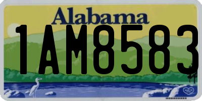 AL license plate 1AM8583