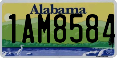 AL license plate 1AM8584