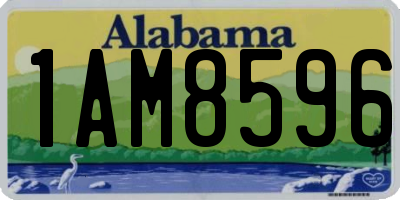 AL license plate 1AM8596