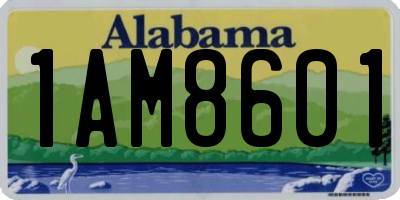AL license plate 1AM8601