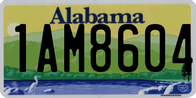 AL license plate 1AM8604