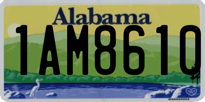 AL license plate 1AM8610