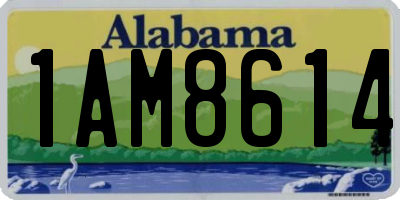 AL license plate 1AM8614