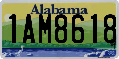 AL license plate 1AM8618