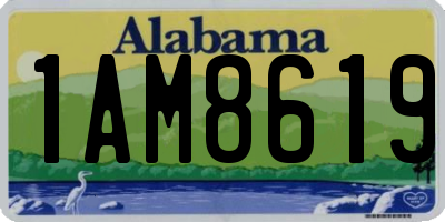 AL license plate 1AM8619