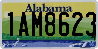 AL license plate 1AM8623