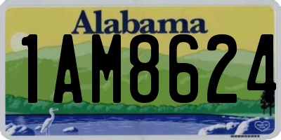 AL license plate 1AM8624