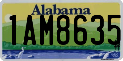 AL license plate 1AM8635