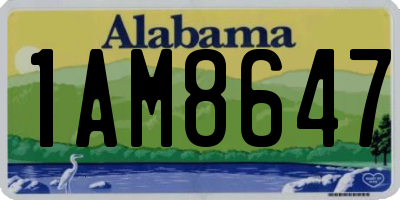 AL license plate 1AM8647