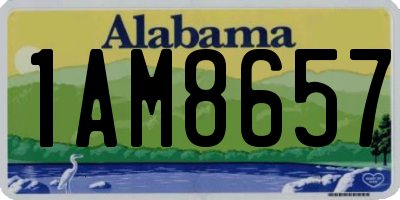 AL license plate 1AM8657