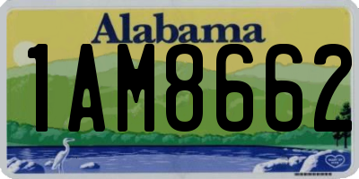 AL license plate 1AM8662