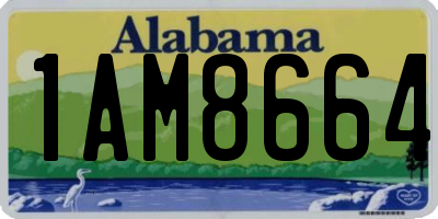 AL license plate 1AM8664