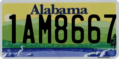 AL license plate 1AM8667