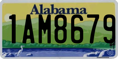 AL license plate 1AM8679