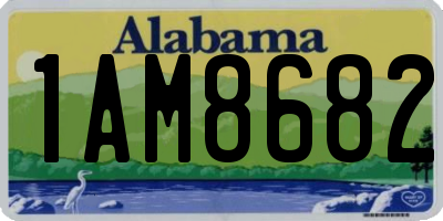 AL license plate 1AM8682