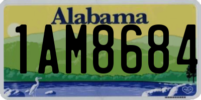 AL license plate 1AM8684