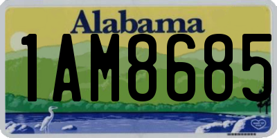 AL license plate 1AM8685