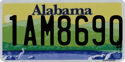 AL license plate 1AM8690