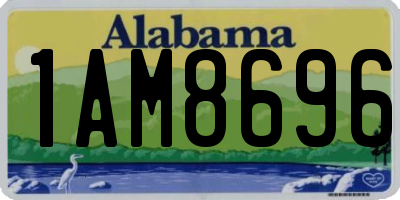 AL license plate 1AM8696