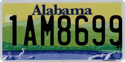 AL license plate 1AM8699