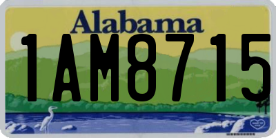 AL license plate 1AM8715